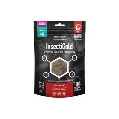 Arcadia - Earth Pro InsectiGold - Aliment pour insectivores 300g Reptiles Arcadia - Earth Pro InsectiGold - Aliment pour insectivores 300g Reptiles