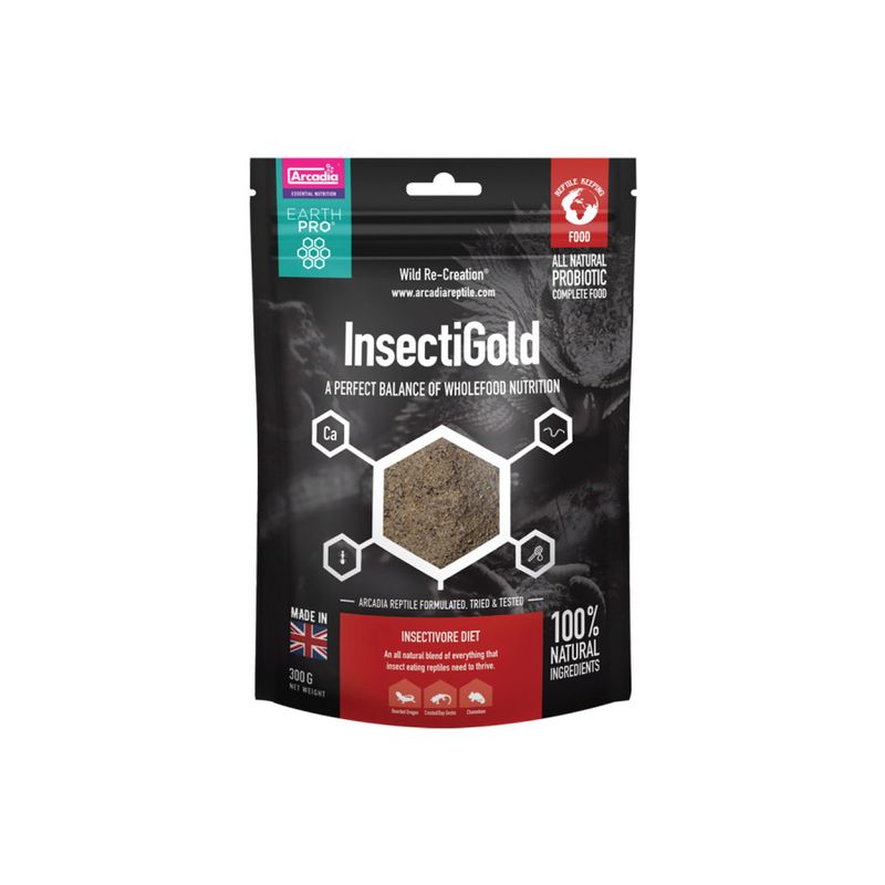 Arcadia - Earth Pro InsectiGold - Aliment pour insectivores 300g