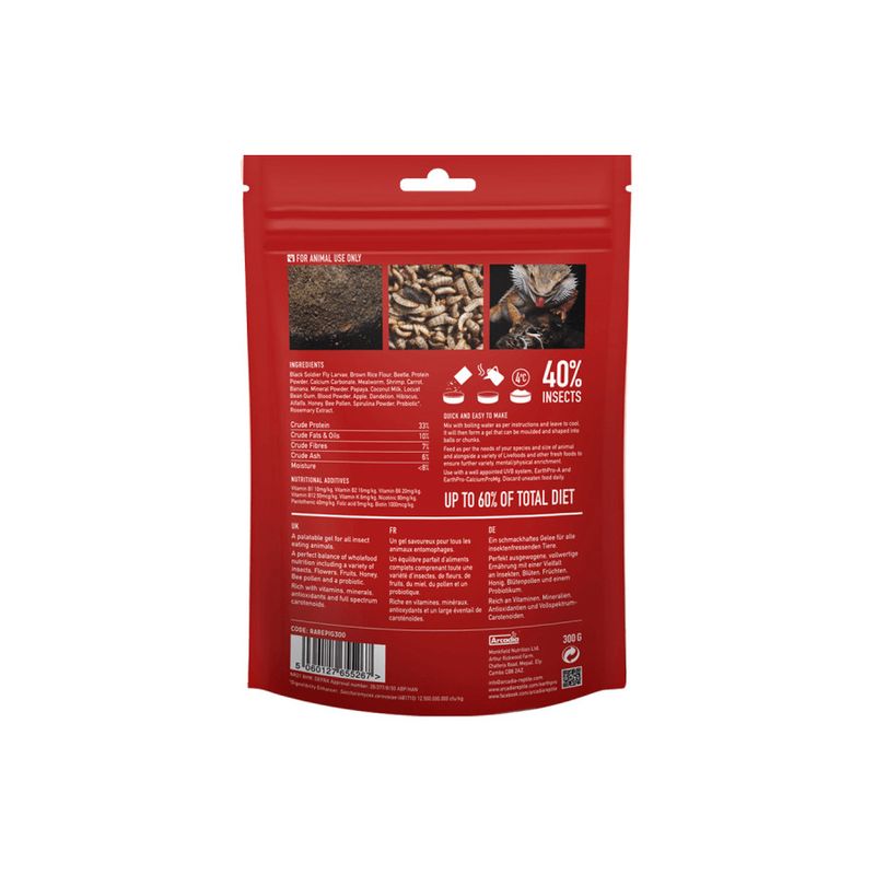 Arcadia - Earth Pro InsectiGold - Aliment pour insectivores 300g