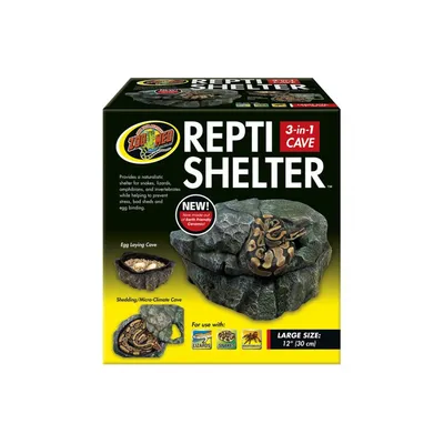 ZooMed - Repti Shelter - Cachette humide - Décor pour Gecko Serpent