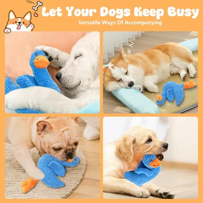 KPYTE Jouet en peluche pour chien en forme de canard