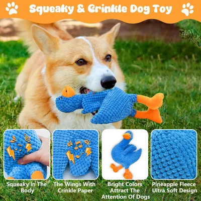 KPYTE Jouet en peluche pour chien en forme de canard