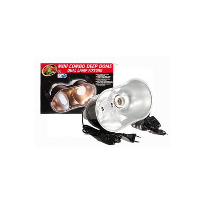 ZooMed - Clamp Lamp, Combo Mini Deep Dome - Eclairage pour Reptiles
