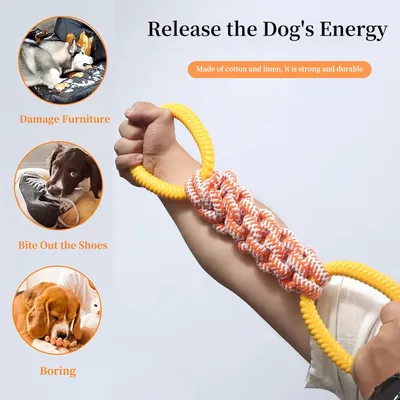 KPYTE Jouet à tirer en corde pour chien