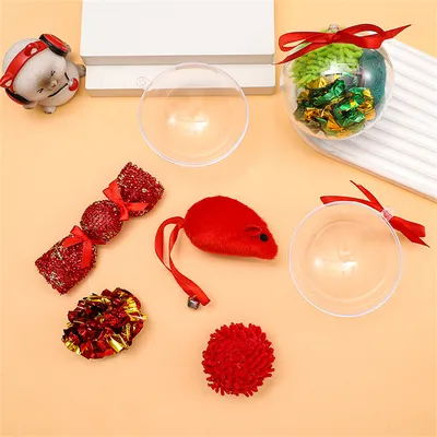 IntiMeg Jouet - Ensemble de jouets de Noël pour chat