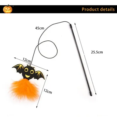IntiMeg Lot de 13 jouets - Halloween pour chat - Jeu interactif