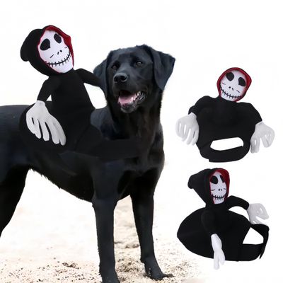 FurryFusion Costume d'Halloween pour chien diable pour enfant