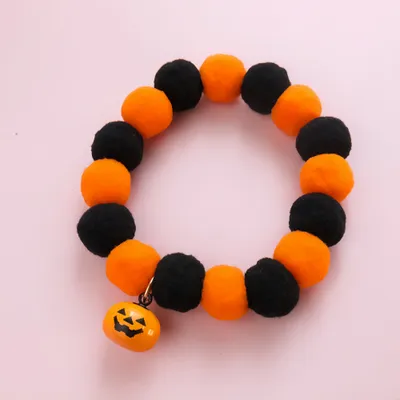 FurryFusion Collier d'Halloween pour chat avec pendentif citrouille