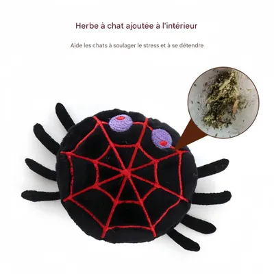 FurryFusion Juego de 5 juguetes de peluche con sabor menta gatos, Halloween