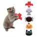 FurryFusion Lot de 5 Jouet en peluche à la menthe pour chat pour Halloween
