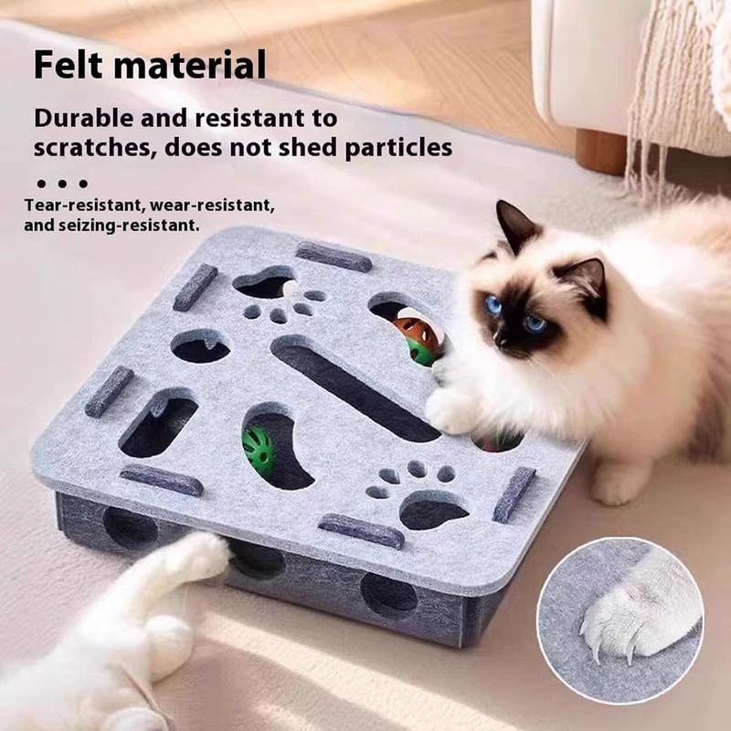 Boîte à puzzle à gratter pour chat