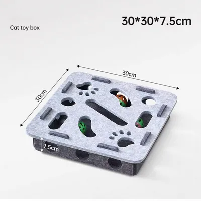 Boîte à puzzle à gratter pour chat