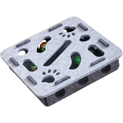 Boîte à puzzle à gratter pour chat