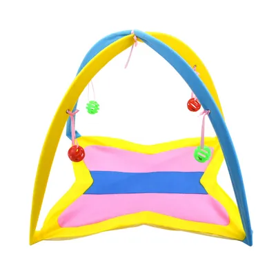 Tente de jeu pour chat avec boule cloche