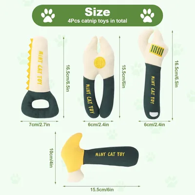 Reitlaze Jouets interactifs pour chats à l'herbe à chat