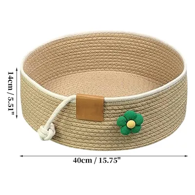 Lit tissé pour chat, kaki