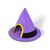 Lit pour chat d'Halloween en forme de chapeau de sorcière