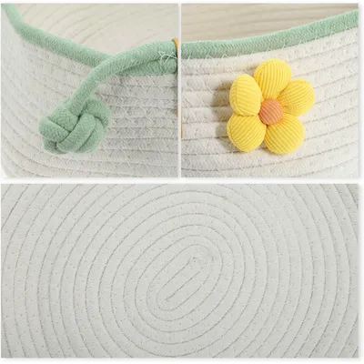 Panier tissé pour chat, panier pliable