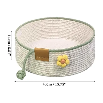 Panier tissé pour chat, panier pliable