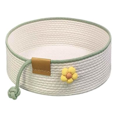 Panier tissé pour chat, panier pliable