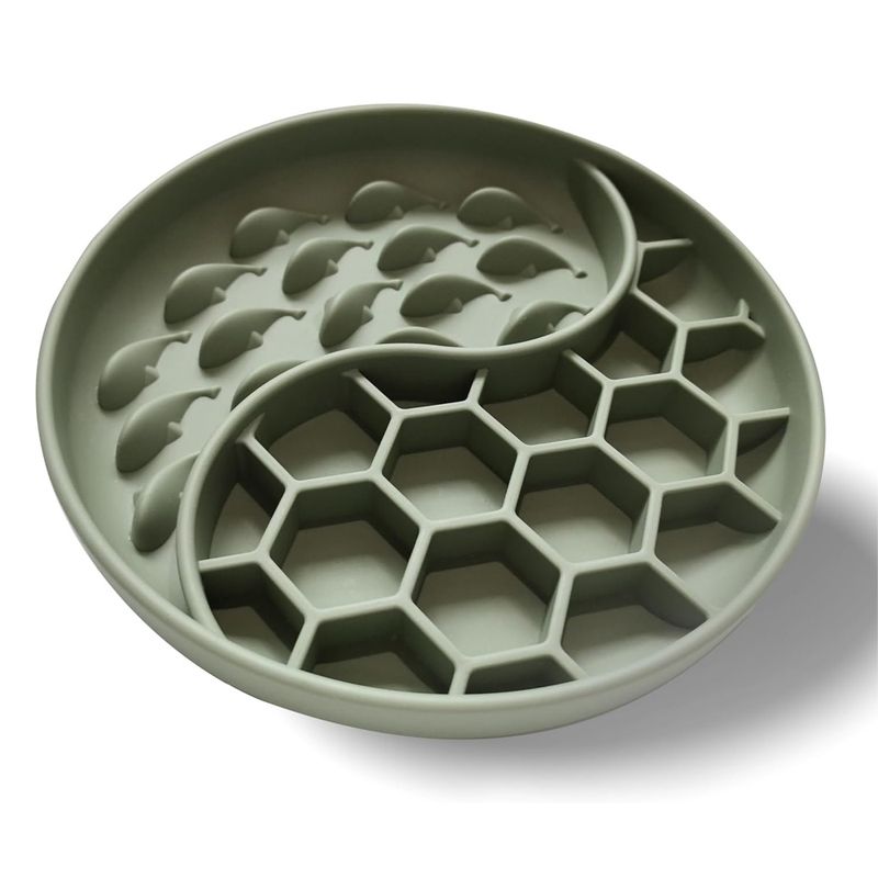 Distributeur d'aliments lents pour chiens avec ventouse