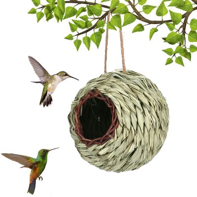 Nid de colibri suspendu, maison d'oiseau tissée