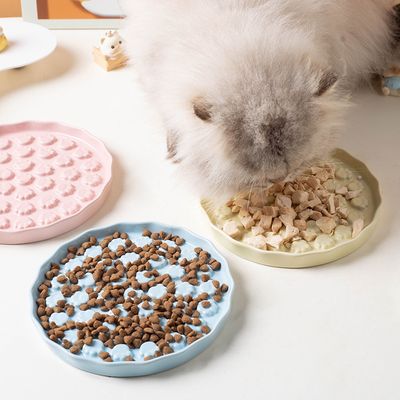 Gamelle pour chat à alimentation lente en céramique