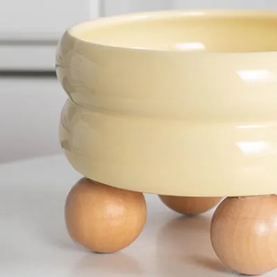 Gamelle pour chat en céramique, gamelle ronde à double couche