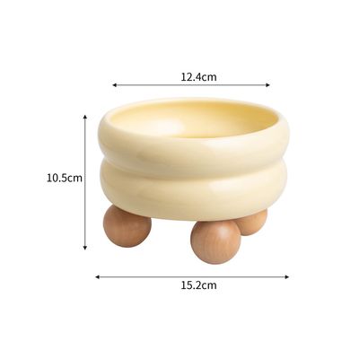 Gamelle pour chat en céramique, gamelle ronde à double couche