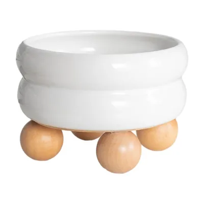 Gamelle pour chat en céramique, gamelle ronde à double couche