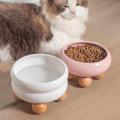 Gamelle pour chat en céramique, gamelle ronde à double couche