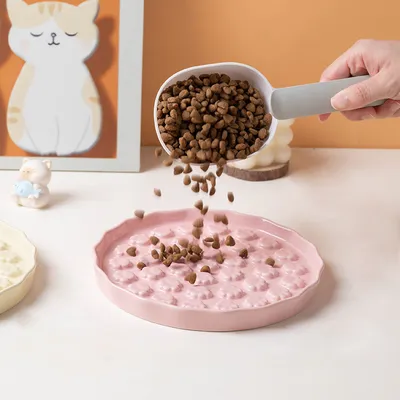 Gamelle pour chat à alimentation lente en céramique