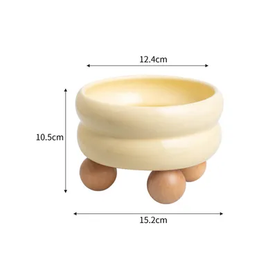 Gamelle pour chat en céramique, gamelle ronde à double couche