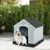 Giantex Hundehütte Aus Kunststoff, Hundehütte Mit Wasserdichtem Dach Giantex Hundehütte Aus Kunststoff, Hundehütte Mit Wasserdichtem Dach
