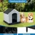 Giantex Niche pour Chien en Plastique，Maison pour Chien avec Toit Étanche