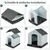 Giantex Hundehütte Aus Kunststoff, Hundehütte Mit Wasserdichtem Dach Giantex Hundehütte Aus Kunststoff, Hundehütte Mit Wasserdichtem Dach