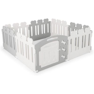 Giantex Parc pour Chiots,Porte en Plastique, Barrière Animale Domestique