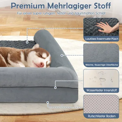 Giantex Eiförmiger Hundekorb Aus Schaumstoff Mit Waschbarem Bezug Giantex Eiförmiger Hundekorb Aus Schaumstoff Mit Waschbarem Bezug
