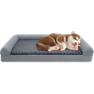 Giantex Panier Chien en Mousse en Forme d'Œuf,Housse Amovible et Lavable