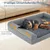 Giantex Eiförmiger Schaumstoff-Hundekorb Mit Abnehmbarem Waschbarem Bezug Giantex Eiförmiger Schaumstoff-Hundekorb Mit Abnehmbarem Waschbarem Bezug