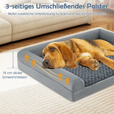Giantex Eiförmiger Hundekorb Mit Abnehmbarem Waschbarem Bezug Giantex Eiförmiger Hundekorb Mit Abnehmbarem Waschbarem Bezug