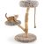 Arbre à chat : tour multi - niveaux, poteaux à gratter, corde, plateforme.