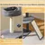 Giantex Kratzbaum Mit Oberem Bett, Kratzstange Und 3 Plattformen Giantex Kratzbaum Mit Oberem Bett, Kratzstange Und 3 Plattformen