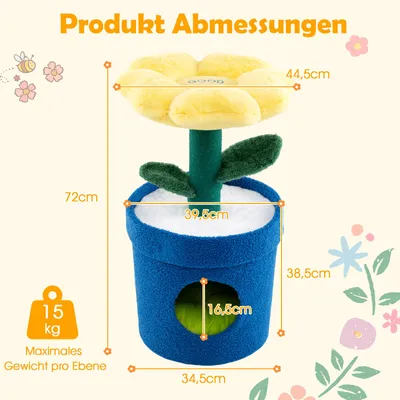 Giantex Kratzbaum Für Drinnen, Kätzchenturm, Kratzbaum, Hütte Mit Kissen Giantex Kratzbaum Für Drinnen, Kätzchenturm, Kratzbaum, Hütte Mit Kissen