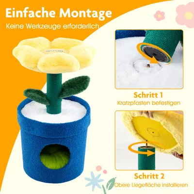Giantex Kratzbaum Für Drinnen, Kätzchenturm, Kratzbaum, Hütte Mit Kissen Giantex Kratzbaum Für Drinnen, Kätzchenturm, Kratzbaum, Hütte Mit Kissen