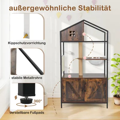 Giantex-Kratzbaum, Kratzfläche Aus Sisal, Metallgestell Giantex-Kratzbaum, Kratzfläche Aus Sisal, Metallgestell