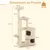 Giantex Arbre à chat 151cm,Double Nid, Perchoir, Hamac, Griffoirs en Sisal