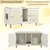 Giantex Meuble Litière Chat en Bois,47.5 cm avec Plateau, avec Cabinets