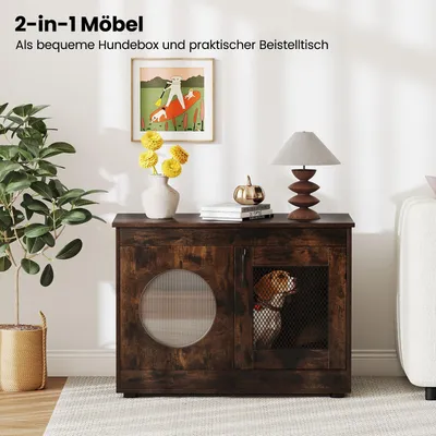 Giantex Multifunktionales Katzenmöbel, Mit Zwei Türen, Tiergerecht Giantex Multifunktionales Katzenmöbel, Mit Zwei Türen, Tiergerecht