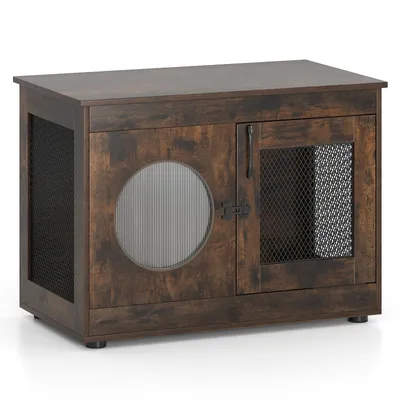 Meuble multifonctionnel pour chat Giantex, double porte, adapté aux animaux